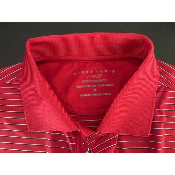 NWT BOBBY JONES Short Sleeve Polo Golf Shirt Mens Size Medium H-20 Performance - Picture 4 of 9